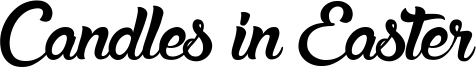 Candles in Easter Font