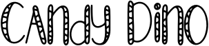 Candy Dino Font