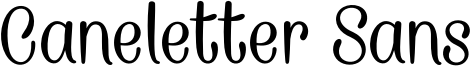 Caneletter Sans Font