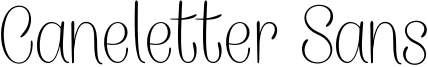 CaneletterSansThin_PersonalUse.otf