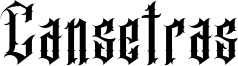 Cansetras Font
