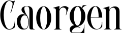 Caorgen Font