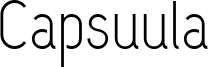 Capsuula Font