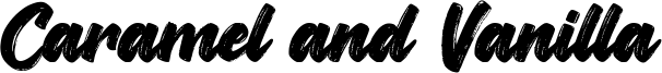 Caramel and Vanilla Font