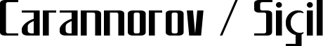 Carannorov / Sigil Font