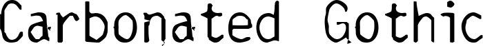 Carbonated Gothic Font