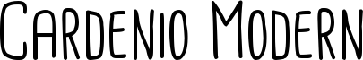Cardenio Modern Font