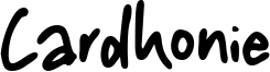Cardhonie Font