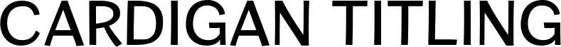 Cardigan Titling Font