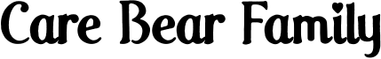 Care Bear Family Font