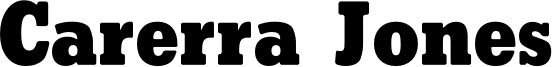 Carerra Jones Font