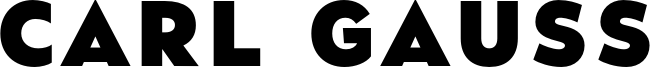 Carl Gauss Font