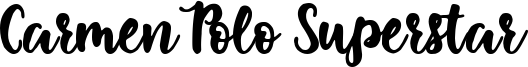 Carmen Polo Superstar Font