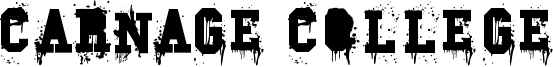 Carnage College Font