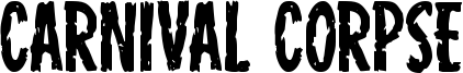 Carnival Corpse Font