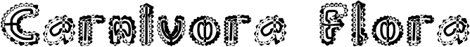 Carnivora Flora Font