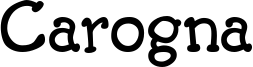 Carogna Font