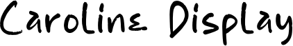 Caroline Display Font