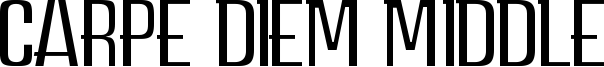 Carpe Diem Middle Font