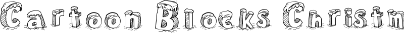 Cartoon Blocks Christmas SC.otf
