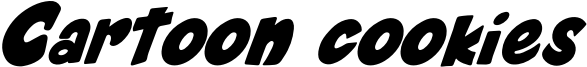Cartoon cookies Font