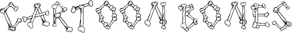 Cartoon Bones Font