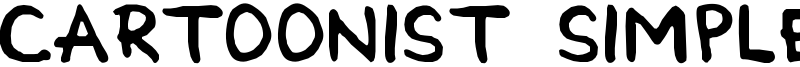 Cartoonist Simple Font