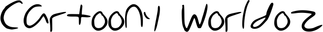 Cartoony Worldoz Font