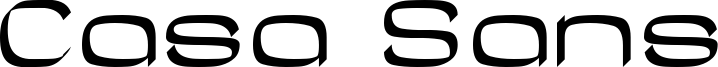 Casa Sans Font