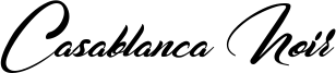Casablanca Noir Font