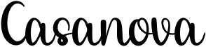 Casanova Font