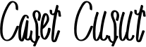 Caset Cusut Font