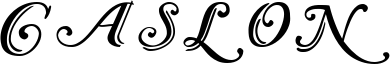 Caslon Font