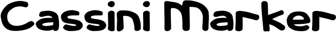 Cassini Marker Font