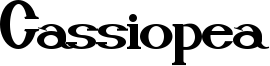 Cassiopea Font