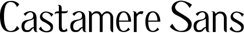 Castamere Sans Font