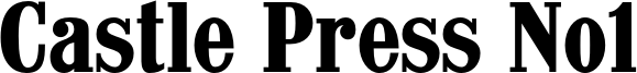 Castle Press No1 Font