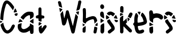 Cat Whiskers Font