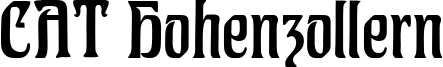 CAT Hohenzollern Font