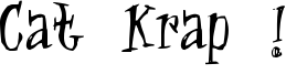 Cat Krap ! Font