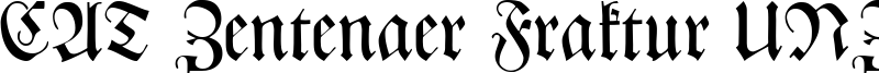 CAT Zentenaer Fraktur UNZ1 Font
