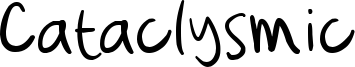 Cataclysmic Font