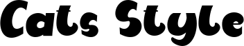 Cats Style Font