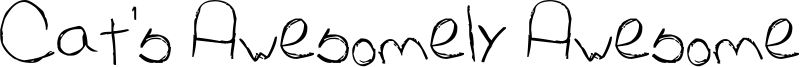Cat's Awesomely Awesome Font Font