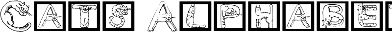 Cats Alphabet Font