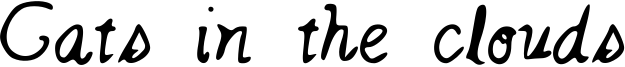 Cats in the clouds Font