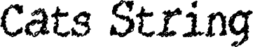 Cats String Font
