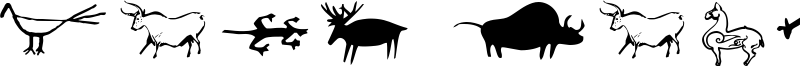 Cave Painting Dingbats Font