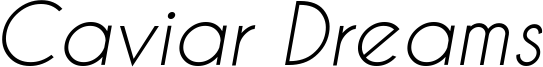 CaviarDreams_Italic.ttf