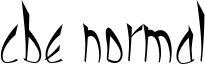 Cbe Normal Font